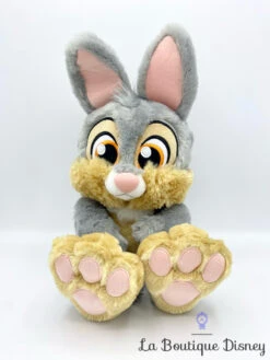 Peluche Panpan Big Feet Disney Store 2022 Bambi Lapin Gris Gros Pieds 34 Cm
