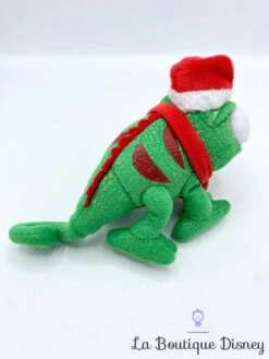 Peluche Pascal Noël Disney Store 2013 Raiponce Caméléon Vert Bonnet Père Noel 20 Cm -Disney peluche pascal noel cameleon raiponce disney store vert bonnet 2