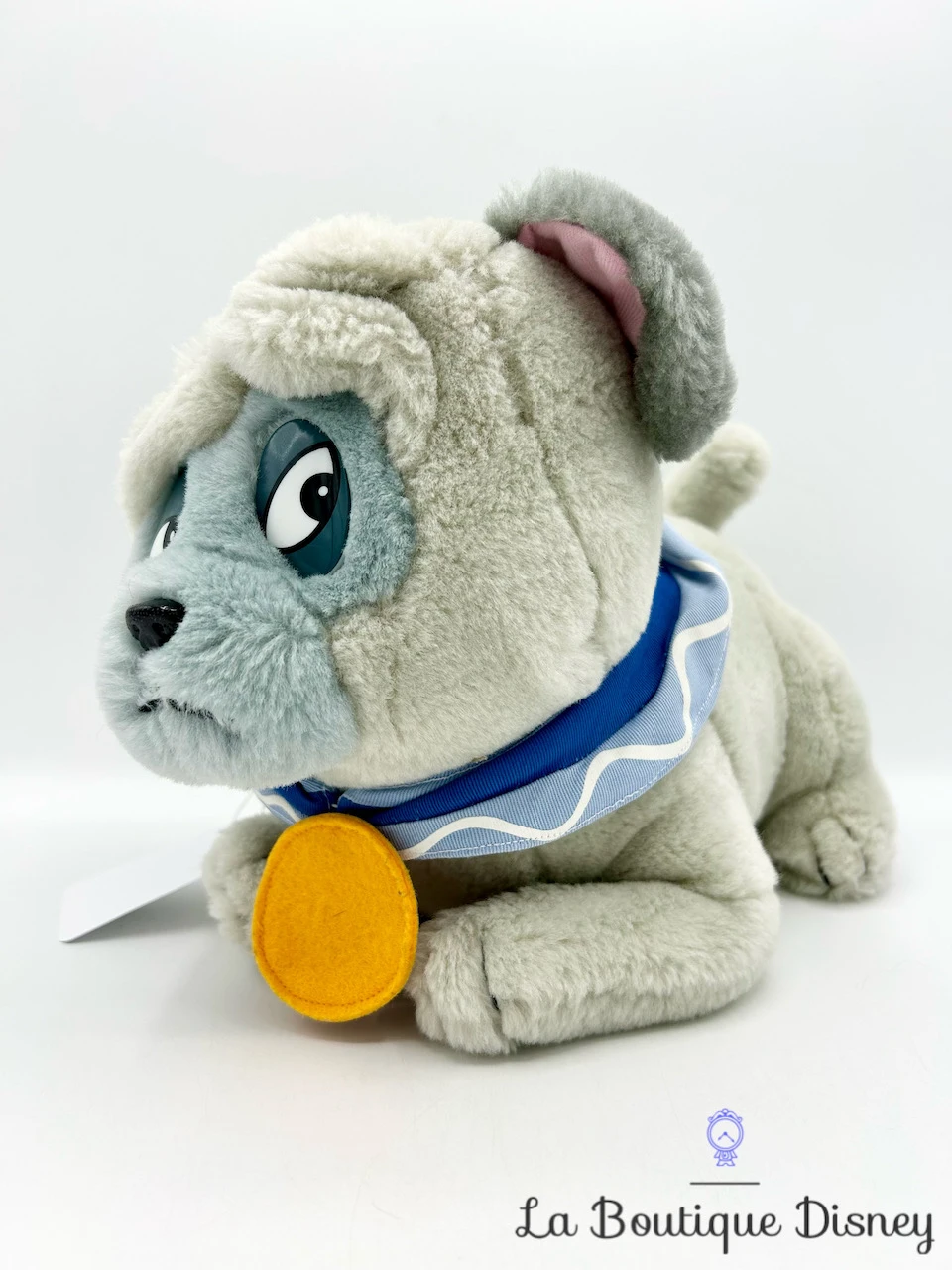 Peluche Percy Chien Pocahontas Disney Gris Collier Vintage 30 Cm 5 Peluche Percy Chien Pocahontas Disney Gris Collier Vintage 30 Cm – Image 3