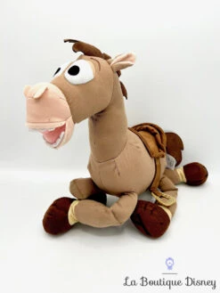 Peluche Pile Poil Toy Story Disney Store 2016 Cheval Marron écusson 45 Cm