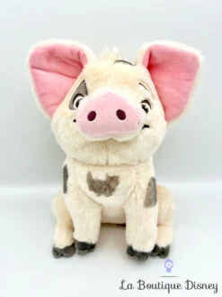 Peluche Pua Cochon Vaiana Disney PTS Blanc Rose 25 Cm