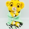 Peluche Simba Le Roi Lion Disney Lion Couffin Couverture Verte 25 Cm -Disney peluche simba le roi lion couverture disney couffin vert feuille 2