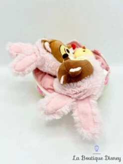 Peluche Tic Et Tac Pâques Disney Store 2018 Coquille Oeuf Rose Lapin 18 Cm -Disney peluche tic tac paques poussin oeuf disney store 2018 rose 1