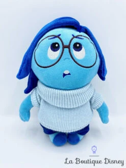 Peluche Tristesse Vice Versa Disney Store Poupée Bleu émotion 27 Cm
