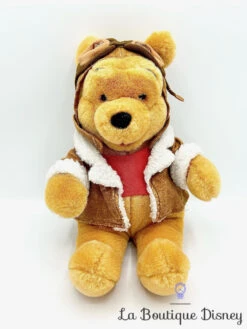 Peluche Winnie L'ourson Aviateur Disney Store Pooh High Flyers Lunettes 36 Cm