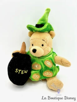 Peluche Winnie L’ourson Halloween Lumineuse Disney Store 2002 Stew Citrouilles 20 Cm
