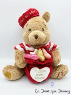 Peluche Winnie L'ourson Prisoner Of Love Disney Store Limited Edition Saint Valentin Stole Your Heart édition Limitée 30 Cm