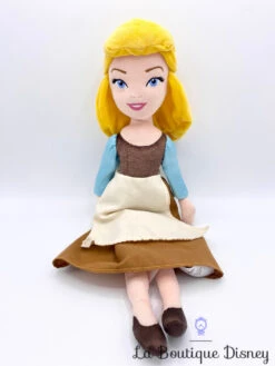 Poupée Chiffon Cendrillon Robe De Travail 70e Anniversaire Disney Store Peluche 45 Cm