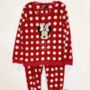 Pyjama Minnie Mouse Disney Love To Lounge Taille M Polaire Pilou Rouge Blanc Sleepy Head