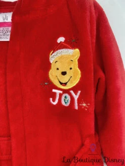 Robe De Chambre Winnie L'ourson Noël JOY Disney Store Taille 18-24 Mois Peignoir Rouge -Disney robe de chambre winnie ourson noel disney baby by disney store joy polaire rouge 5