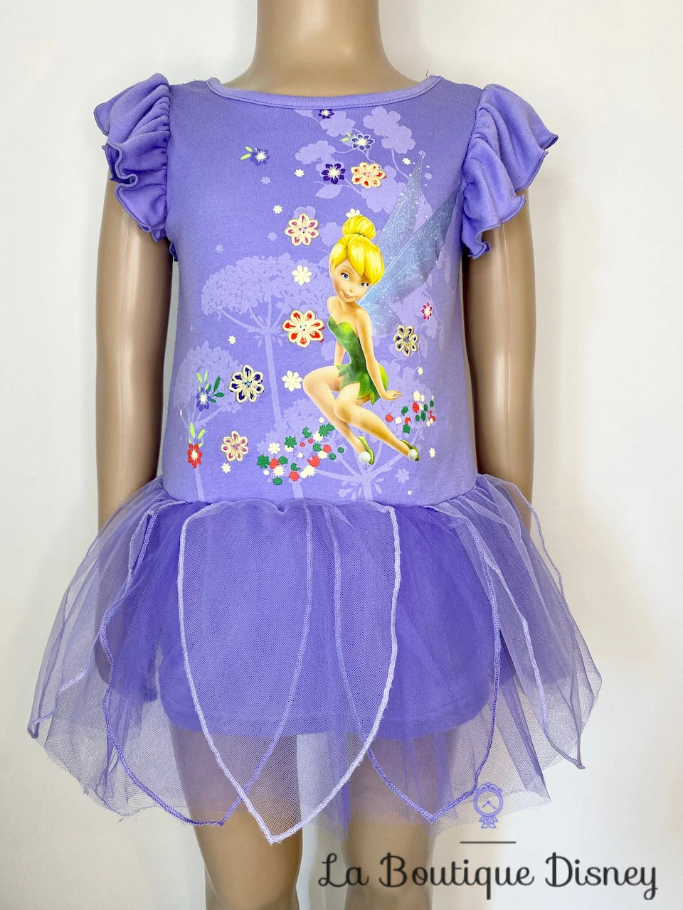 Robe La Fée Clochette Disney Store Taille 2 Ans Violet Voile Fleurs 3 Robe La Fée Clochette Disney Store Taille 2 Ans Violet Voile Fleurs