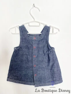 Robe Jean Winnie L'ourson Disney Baby Taille 6 Mois Pooh Broderie -Disney robe jean winnie ourson disney baby pooh broderie 3