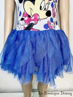 Robe Minnie Mouse Disney Taille 6 Ans Tutu Voile Bleu Blanc Pois Love Minnie -Disney robe minnie mouse disney taille 6 ans blanc bleu voile pois love minnie 14
