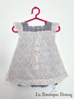Robe Winnie L'ourson Disney Taille 6 Mois Body Pooh Branche Arbre Gris Dentelle -Disney robe winnie lourson disney baby gris dentelle body fleurs rose branche arbre 3