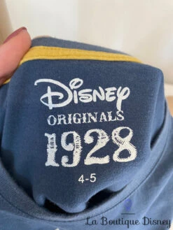 Sweat Botte Mickey Disney Original 1928 Taille 4-5 Ans Bleu écru -Disney sweat mickey botte disney originals 1928 bleu cow boy western 0
