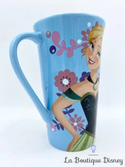 Tasse Anna La Reine Des Neiges Disney Store Mug Bleu Fleurs Haut -Disney tasse anna la reine des neiges disney store mug fleurs bleu 5