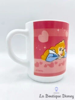 Tasse Aurore La Belle Au Bois Dormant Disney Mug Cheval Rose Coeur -Disney tasse aurore la belle au bois dormant cheval disney mug arcopal coeur 2