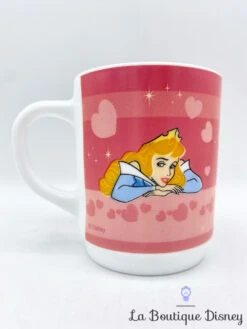 Tasse Aurore La Belle Au Bois Dormant Disney Mug Cheval Rose Coeur -Disney tasse aurore la belle au bois dormant cheval disney mug arcopal coeur 3