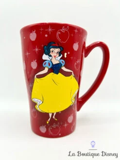 Tasse Blanche Neige Disney Store 2014 Mug Rouge Princesse Pomme -Disney tasse blanche neige dessin pomme disney store 2014 mug rouge 5