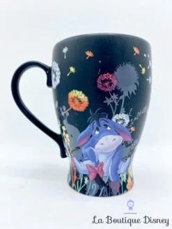 Tasse Bourriquet Fleurs Disney Store Mug Noir Winnie L'ourson âne Violet -Disney tasse bourriquet fleurs disney store mug winnie ourson noir fleurs 1
