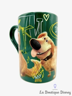 Tasse Doug Chien LĂ Haut Disney Store 2021 Mug Vert I Love You