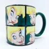 Tasse Fée Clochette Disney Mug Peter Pan Vert Humeur Visage XXL -Disney tasse fee clochette carre verts disney mug xxl humeur 1