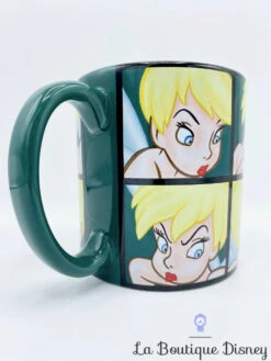 Tasse Fée Clochette Disney Mug Peter Pan Vert Humeur Visage XXL -Disney tasse fee clochette carre verts disney mug xxl humeur 3