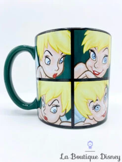 Tasse Fée Clochette Disney Mug Peter Pan Vert Humeur Visage XXL -Disney tasse fee clochette carre verts disney mug xxl humeur 4