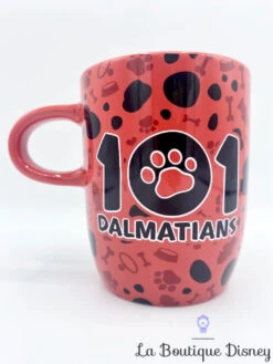 Tasse 101 Dalmatians Disney Store Mug Rouge Noir Les 101 Dalmatiens Chien -Disney tasse les 101 dalmatiens disney store mug rouge noir tache empreinte chien os 2
