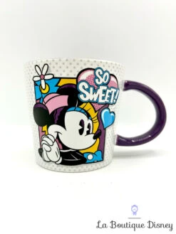 Tasse Minnie Mouse So Sweet Disney Store 2018 Mug BD Rétro Vintage