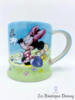 Tasse Minnie Mouse Pique Nique Disney Store Exclusive Mug Herbe Peinture
