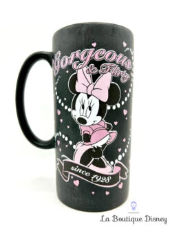 Tasse Minnie Mouse Gorgeous Flirty Disney Store Exclusive Mug Haut Noir Rose