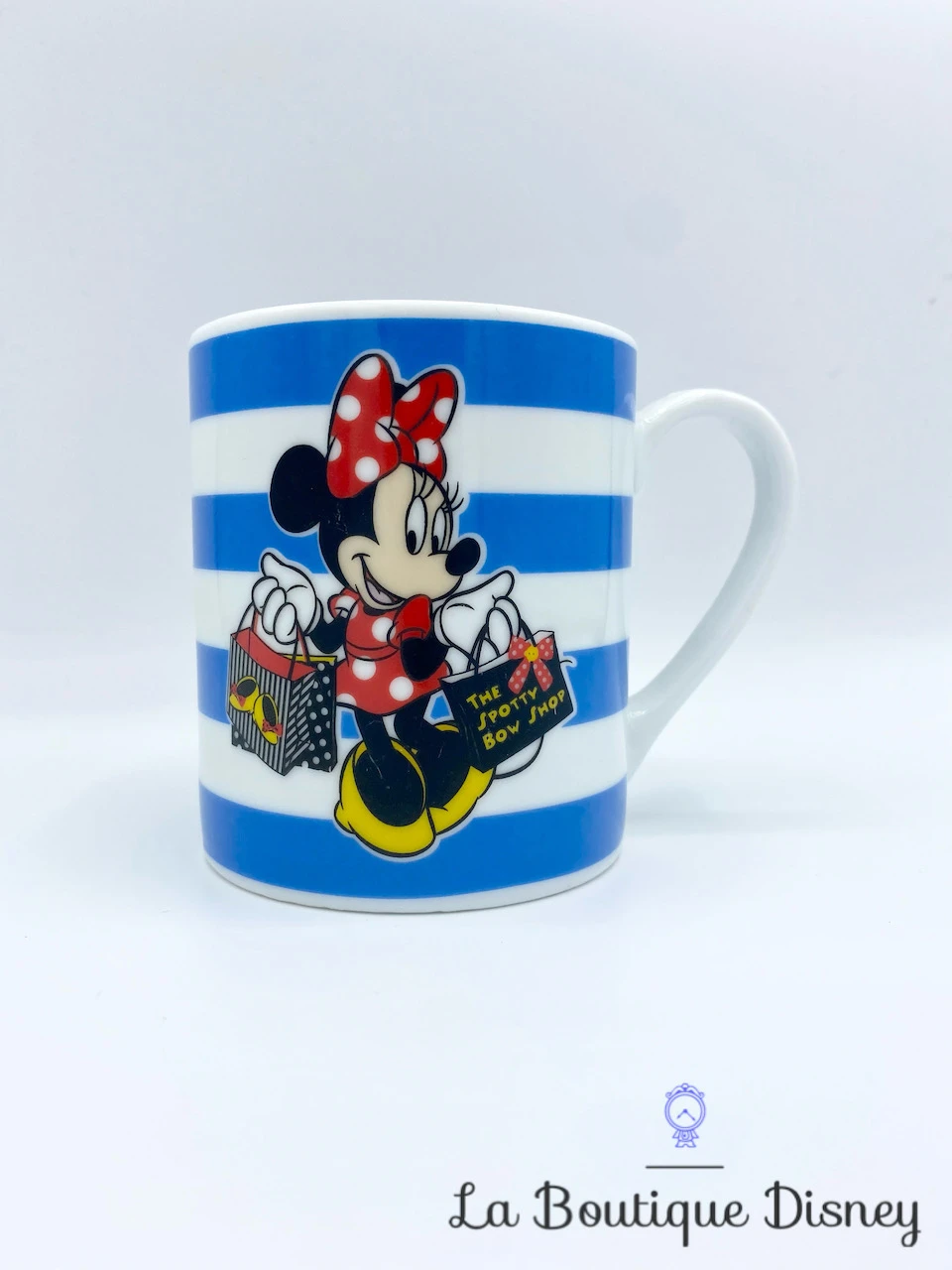 Tasse Minnie Mouse Shopping Disney Mug Bleu Et Blanc Rayures Sacs 3 Tasse Minnie Mouse Shopping Disney Mug Bleu Et Blanc Rayures Sacs
