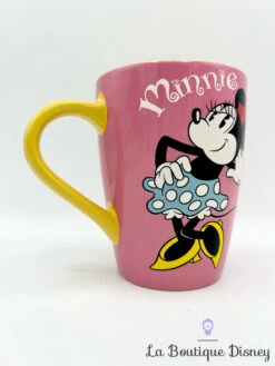 Tasse Minnie Mouse Rétro Vintage Disney Store 2016 Mug Rose Jaune -Disney tasse minnie mouse retro vintage rose jaune disney store mug 2