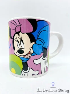 Tasse Minnie Mouse Disney Mug Rose Vert Jaune