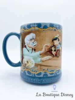 Tasse Pinocchio Disney Store Original Mug Classic Animation Bleu Gepetto