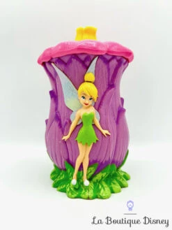 Tasse Plastique Fée Clochette Disney On Ice Mug Verre Violet Couvercle