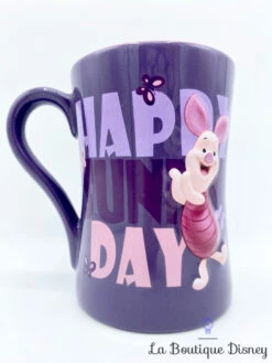 Tasse Porcinet Happy Sunny Day Disney Store Exclusive Mug Winnie L'ourson Cochon Violet