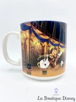 Tasse Scène La Belle Et La Bête Disney Mug Film Big Ben Lumière Samovar Zip Bal Château -Disney tasse scene la belle et la bete disney england mug scene film bal danse 0