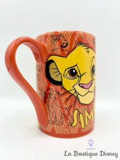 Tasse Simba Born Wild Disney Store Mug ShopDisney Le Roi Lion Rouge Jaune -Disney tasse simba born wild disney parks mug shopdisney le roi lion orange 1