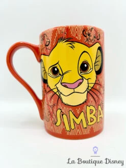 Tasse Simba Born Wild Disney Store Mug ShopDisney Le Roi Lion Rouge Jaune