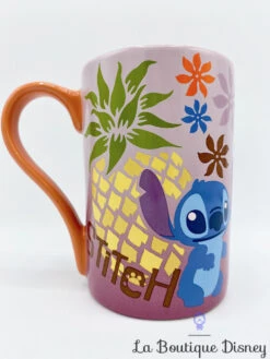 Tasse Stitch Disney Store Mug Lilo Et Stitch Monstre Bleu Ananas Relief 3D -Disney tasse stitch ananas disney store mug orange 0