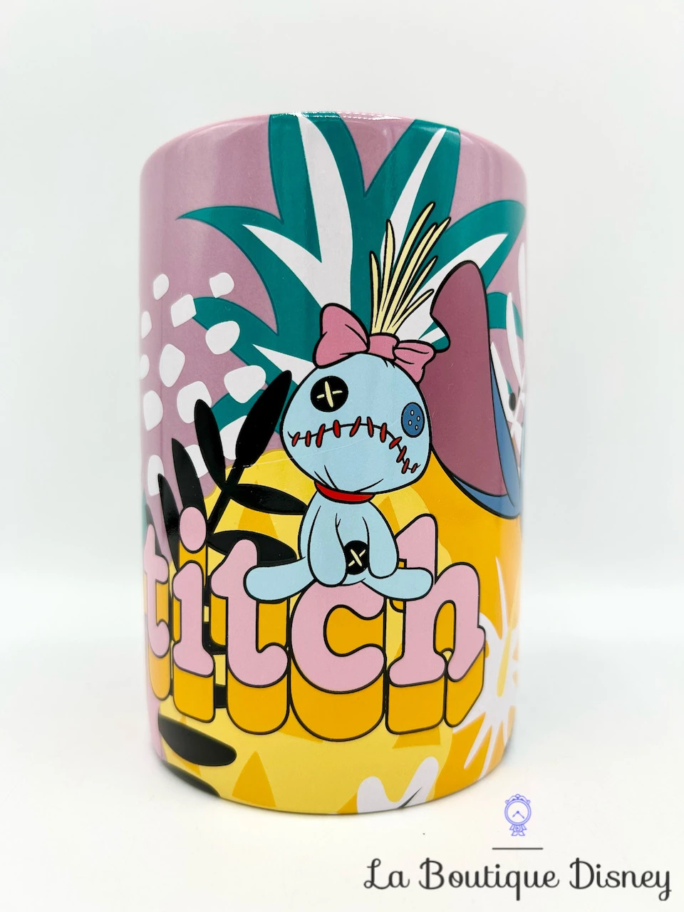 Tasse Stitch Souillon Disney Store Mug ShopDisney Lilo Et Stitch Bleu Violet Feuilles 4 Tasse Stitch Souillon Disney Store Mug ShopDisney Lilo Et Stitch Bleu Violet Feuilles – Image 2