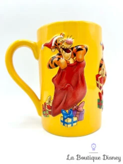 Tasse Tigrou Noël Disney Store Mug Winnie L'ourson Orange Relief 3D