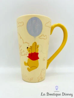 Tasse Winnie L'ourson Pooh Disney Store Mug 2016 Ballon Jaune -Disney tasse winnie ourson pooh jaune disney store mug haut dessin ballon 3
