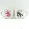 Paire Tasses Mickey Minnie Mouse Disney Mug Duo Souris Gris Rose Blanc -Disney tasses duo paire mickey minnie disney mug gris rose ensemble 0