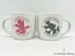 Paire Tasses Mickey Minnie Mouse Disney Mug Duo Souris Gris Rose Blanc -Disney tasses duo paire mickey minnie disney mug gris rose ensemble 3