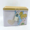 Tirelire Métal Fée Clochette Disney WO Products Peter Pan Tinker Bell Boite Coffre Rose Cadenas