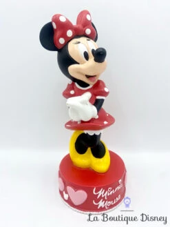 Tirelire Minnie Mouse Disney Debout Rouge Plastique 28 Cm
