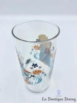 Verre Elsa Anna Olaf La Reine Des Neiges Disney Transparent Fleurs -Disney verre anna elsa olaf la reine des neiges disney orange bleu 2
